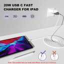iPhone 17 16 15 Charger Fast Charging,2Pack 20W Apple iPad USB C Wall Chrager Block with 6FT USB C to C Cable for iPhone 17/Pro/Pro Max/17 Air/ 16/16 Pro/16 Pro Max/15/Plus/Pro/Pro Max (White)