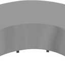 OutdoorLines Waterproof Curved Outdoor Sectional Cover - UV Resistant Windproof Patio Sectional Sofa Covers for Deck, Lawn and Backyard, Heavy Duty Furniture Covers (150Lx36Dx38Hx112FL, Grey)