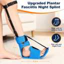 Upgraded Plantar Fasciitis Night Splint for Plantar Fasciitis Relief, Adjustable Plantar Fasciitis Brace for Achilles Tendonitis Heal Spur Foot Drop Pain Relief, Free Size for Men and Women