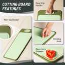 2 in 1 Stainless Steel Cutting Board with Handle Chopping Double Sided Mama Mommy Busy Mom Ever Christmas Xmas Birthday Law Step Stepmom Stepmother Who Have Everything Good Unique Useful Present (Morandi Green)