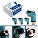 Set of 4 Fuel Injectors - Compatible with YAMAHA Outboard 4 Stroke 30HP 40HP 50HP 60HP 70HP - Replaces 6C5-13761-00-00