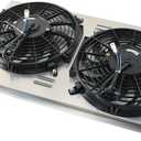 Radiator Shroud with Electric Fan for 1996-2005 Chevy S10 Blazer & GMC Jimmy Sonoma & Isuzu Hombre & Olds-mobile Bravada 4.3L V6 Pickup