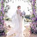 DearHouse Artificial Peony Flower Garland  6ft/Strand Silk Peony Garland with Pink Flowers for Wedding Party Table Decoration,Deep Ruby (Wisteria)