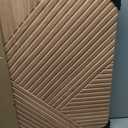 XL Acoustic Wall Panels 6-Pack Decorative Acoustic Panels High Density Sound Absorbing Wall Art 70.86X47.24 Inches with Self-adhesive for Studio Home and Office - Teak Wood Finish