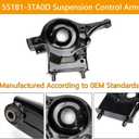 Rear Lower Right Suspension Control Arm Compatible with 2013-2018 Nissan Altima & 2016-2021 Nissan Maxima Replace # 551B0-3TA0D