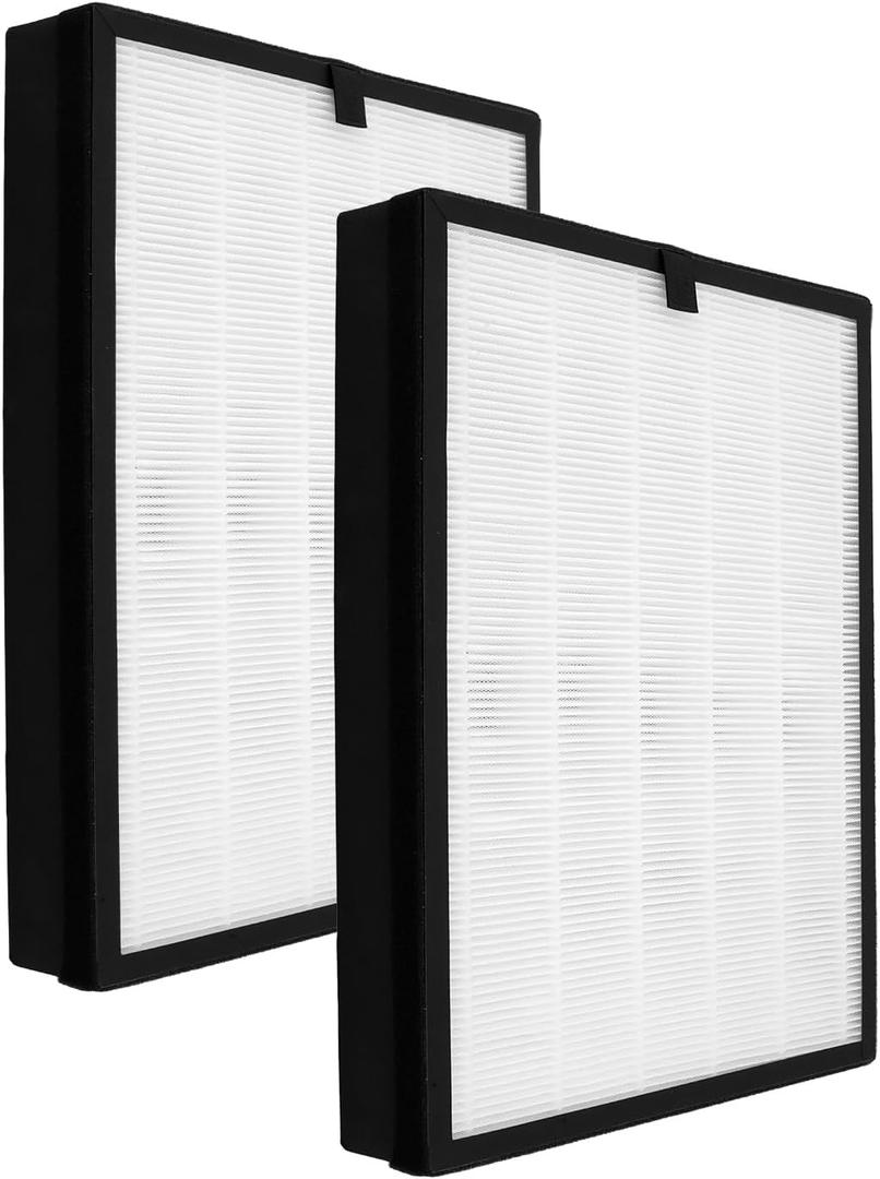 2 Pack 400 Replacement Filter Compatible with 400 Air Purifier, 3-in-1 Filter Replacement, 4-Stage Filtration Activated Carbon