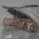 GORGLITTER Women's Rhinestone Flat Sandals Strappy Slip on Open Toe Slide Sandals (7.5, Brow)