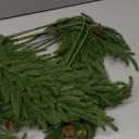 DN DECONATION Artificial Christmas Norfolk Pine Stems, Faux Pine Branches with Cones 35.4" 6PCS - Greenery Fake Pine Needles for Vase Arrangements, Winter, Holiday Indoor Outdoor Home Decor (Set of 6, Green and Brown90)