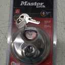 Master Lock 40D Stainless Steel Discus Padlock with Key (1 Pack)
