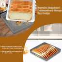 Upgrade Widen Bread Slicer for Sourdough rounds, 13 Adjustable Large Capacity Wide and Thicknesses, Foldable and Compact Cutting Guide with Crumb Tray, Suitability for Homemade sourdough Bread