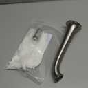 Enga Bright Gold Tub Spout, 8inch Extra Long Bathtub Faucet Wall Mount Brass Non Diverter Tub Filler, Silver