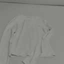 Trendy Queen Womens Long Sleeve Shirts Basic Tees Crop Tops Going Out Spring 2025 Workout Outfits Y2k Clothes (Medium, White)
