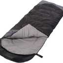 Sleeping Bag 3 Seasons (Summer, Spring, Fall) Warm & Cool Weather - Lightweight,Waterproof Indoor & Outdoor Use for Kids, Teens & Adults for Hiking and Camping
