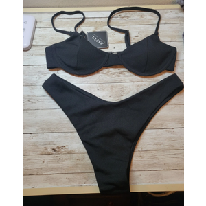 Zaful Women Swimsuit Black Size 6 (M)