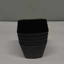 5 Pack Hanging Cup Holders, Multipurpose Rolling Cart Accessories Utility Cart Accessories For Art Craft Supplies, Space Saving Hanging Storage Basket Pencil Holder Makeup Organizers (Black)