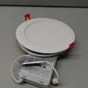 Juno WF6 ALO20 SWW5 90CRI MVOLT MW M6 Canless LED Wafer Downlight, Switchable White 2700K-5000K, Adjustable Lumens, Flat Trim, Matte White, 6-Inch