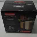 Rubbermaid Brilliance Plastic Food Storage Pantry Baking Set, 3 Containers with Lids (6 Pieces Total), BPA-Free, Clear