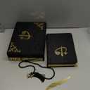 ihvan online Velvet Covered Quran Book in Arabic and Prayer Beads, Elegant Decorative Box, Islamic Decorations for Home, Muslim Home & Table Decor, Islamic Ramadan Eid Gifts, Black