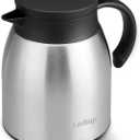 40oz/1.2L Thermal Coffee Carafe, Stainless Steel Insulated Vacuum Beverage Dispense For Hot and Cold Drinks, Perfect for Home, Office, Outdoors and More