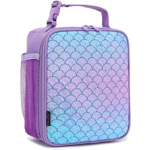 FlowFly Kids Lunch box Insulated Soft Bag Mini Cooler Back to School Thermal Meal Tote Kit for Girls, Boys, Scale