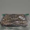 Leopard Print Shoulder Bag Cheetah Print Hobo Handbag Women Leather Vintage Clutch Handbag Purse (Khaki)