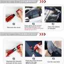 4 Pack Car Window Breaker and Seatbelt Cutter,Auto Rescue Tool,Safe Hammer Car Window Breaker for Land and Underwater,Window Breaker Tool for New Cars,Emergency Car Kit(Red)