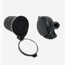 THE BEAM  CORKY Urban Bike Mirror  Folding Rear-view Handlebar Mirror  Convex Lens with 360-degree Rotation (Black)