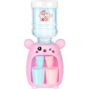 Kids Water Dispenser Toy Mini Water Machine Toy Children Lovely Water Dispenser Drink Water Machine Toy for Kids (Pink)