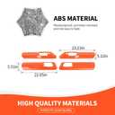 RAZPOY Inner Door Handle Panel Cover Trim Compatible with 2021-2026 Ford Bronco Orange Interior Accessories 4-Door