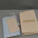 Vlando Travel Jewelry Organizer Case, Foldable Jewelry Bags Jewelry Storage Book Ring Binder with Clear Zipper Velvet Pouch Bag for Travel Essentials,Rings,Necklace,Earrings,Bracelets-Blue