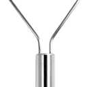 Tovolo Silicone Potato Masher Stainless Steel Handle Apricot Orange Dishwasher Safe Heat Resistant Non Scratch Handheld Coil Wire Potato Smasher for Nonstick Pans Ergonomic Kitchen Food Prep Tool