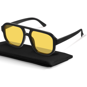 livho Trendy Polarized Square Aviator Sunglasses Women Men Square Eyewear Frame, Retro Sun Glasses for Women Men 2025 Shades