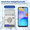 AWS Gemini-50 Milligram Scale 50g x 0.001gDigital Jewelry/Lab Scale for Powder, Gold, Gems Includes Calibration Weights, Tweezers & TrayTare, Cal, 6 Units (Gemini-50g-Silver)