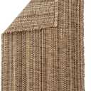 Fabstyles 100% Cotton Table Runner, Washable Woven Table Runner for Dining, Kitchen, Coffee and Patio Table (Mocha, Table Runner 54")