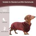 Dachshund Sweater,Small Dog Pullover Coat,Cold Weather Thermal Knitted Puppy Jacket, Classic Thick Warm Clothes for Mini Dachshund,Wiener Dog(Red,Medium)