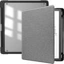 HGWALP Slimshell Clear Case for Kindle Scribe 10.2" 2022 Released, Kindle Scribe Case Cover 10.2 inch with Pen Holder and Auto Sleep/ Wake Function-Grey