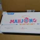 Mini Mahjong Set for Kids & Beginners, Portable Travel Mahjong Tiles Set American for Family, 160 Acrylic Mini Mahjong Tiles with Carrying Bag, Mat, Racks, Mah Jong Starter Kit for Ages 6+, 7 x 17 x 2.4 inches