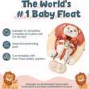Mambobaby Float Non-Inflatable Baby Float with Canopy, Five-Point Safety System, 3D Canopy(Detachable) UPF 50+, Baby Pool Floats for 3-24 Months, Dual-Mode Toddler Swim Floaties