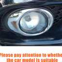 Front Bumper Driving Fog Light Ring Bezels Covers Trim Molding Compatible with Infiniti G37 2010-2013, Front Fog Light Lamp Decoration Protector Accessories (Carbon Fiber Pattern)