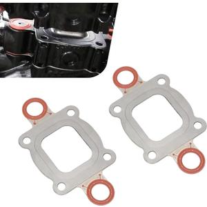 2 PCS Exhaust Manifold Elbow Riser Gasket, OEM #27-864850A02 27-864850A1 for Mercruiser Riser Gasket Replacement, Dry Joint Full Flow Gasket Fit for MerCruiser 4.3L 5.0L 5.7L 6.2L V6 V8