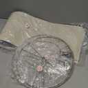 OYEARS 23.75" Table Lamps Set of 2, Bedside Lamps for Nightstands, Nautical Table Lamps for Living Room, Coastal Ocean Beach Style, Resin, Navy Blue