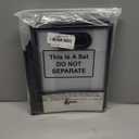 Aliceset 12 Pcs Clear Plastic Gift Bag with Die Cut Handles Reusable PP Favor Bag with Ribbon for Graduation Wedding Bridal Birthday Baby Shower Party Small Business, 7x10x3.15 Inch(Black)