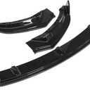 Car Front Spoiler for Tesla Model 3 2016 2017 2018 2019, Front Bumper Spoiler Trim Front Bumper Body Kit, A Gloss Black