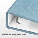 1DOT2 8.5x11 Inch Large 3 Ring DIY Scrapbook Photo Album with 30 Plastic Sleeves 60 Pages Blank Scrapbooks, 8.5 x 11 Scrap Book Albums for Baby Travel Wedding Graduation kids (Cyan Blue)