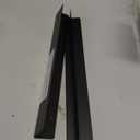 Stove Gap Covers, Stove Gap Filler Stainless Steel,13.8'' to 27.5'' Adjustable Length (2PCS),Range Trim Kit, Oven Stove Gap Guard Between Stovetop and Counter, Easy to Clean Heat Resistant, Black