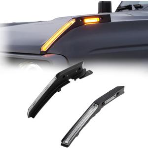 Mabett Trail Sight Light with Built-in Marker Lights for Ford Bronco 20212025, Upgrade Hood LED Light Fit for Bronco Accessories 2/4-Door, Turn Signal and Marker Lighting