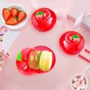 20pcs large Apple Shaped Plastic Candy Boxes  Fruit Shape Packaging Containers for graduation seasonChristmas, Wedding, Teacher Gifts, Party Favors, Treat Boxes for Holiday and Events (20)