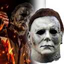 Michael Myer Mask Scary Mask Full Head Latex Masks Masquerade Dressing Up for Men Women Adult for Cosplay Halloween Costume