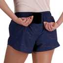 New Balance Women's Rc Printed Short 3" (Blue, XL)