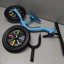 Chillafish Izzy Lightweight Toddler Balance Bike, Blue With Colorful Wheels